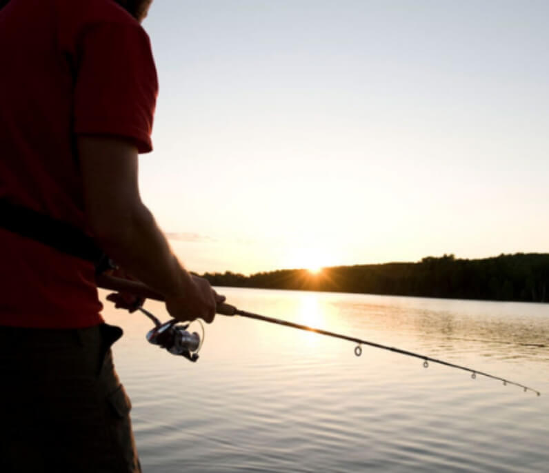 Pêche au coucher du soleil Lac Memphrémagog